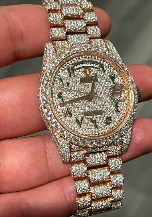 ICED OUT DATEJUST ARABIC DIAL