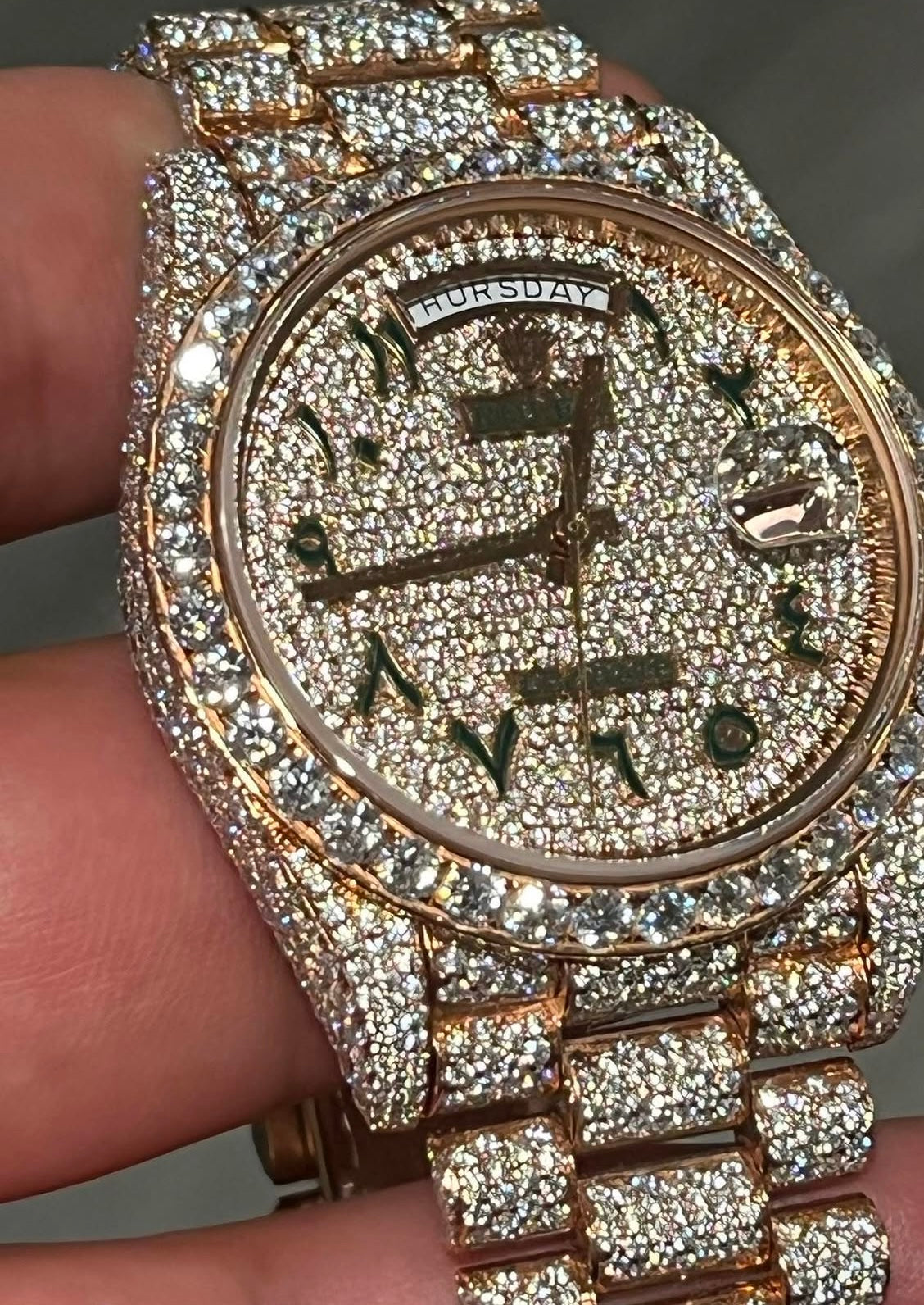 ICED OUT DATEJUST ARABIC DIAL