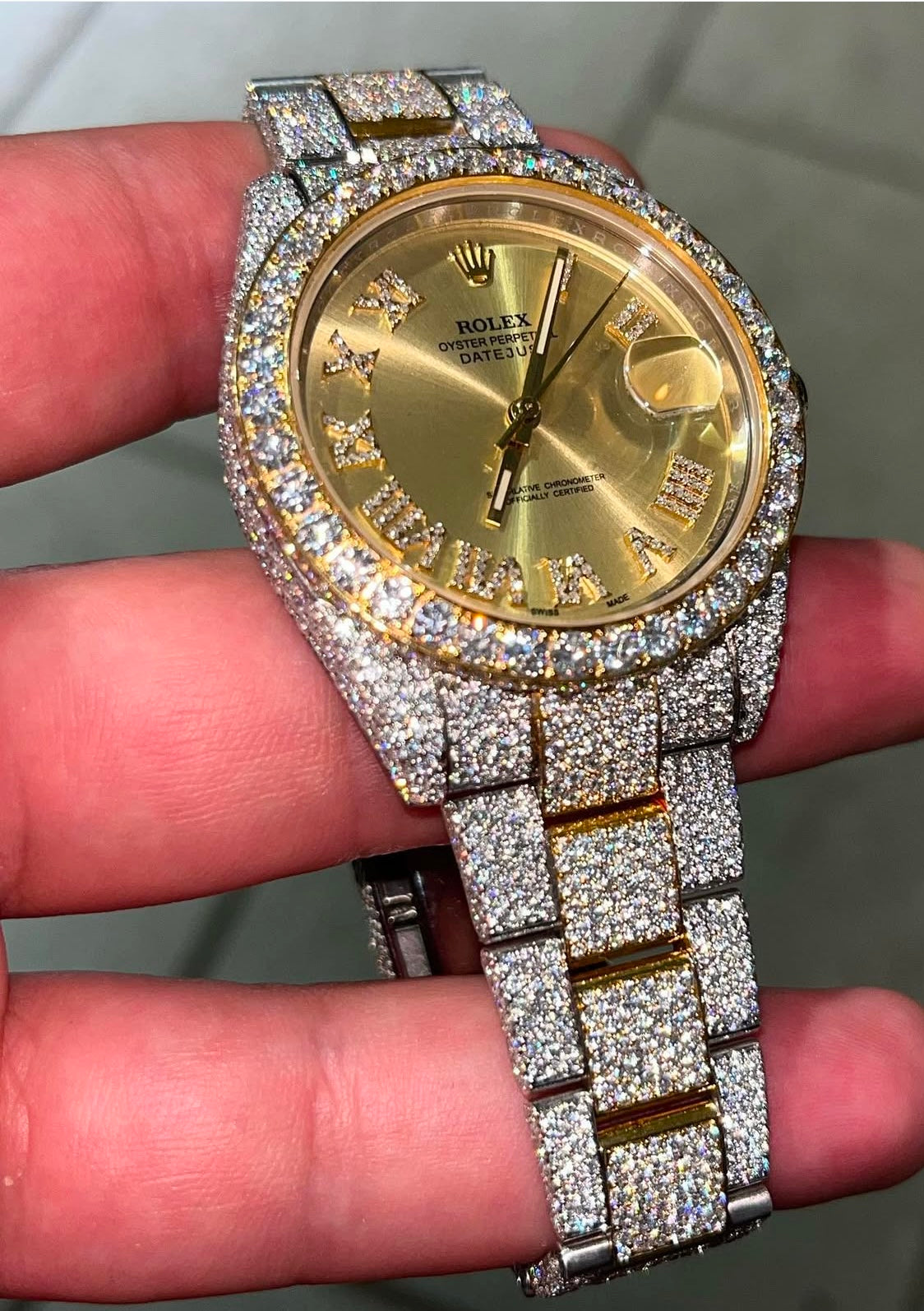 Iced Gold Datejust gold dial