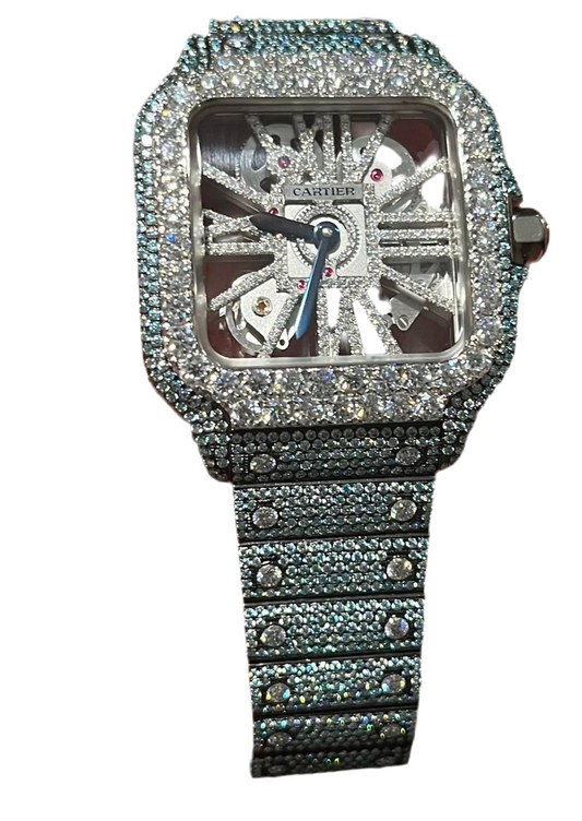 CT BLUE moissanite DE SANTOS SKELETON