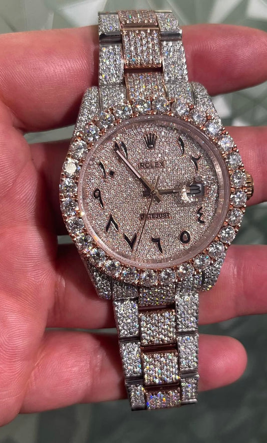 ROSE GOLD ICED OUT DATEJUST