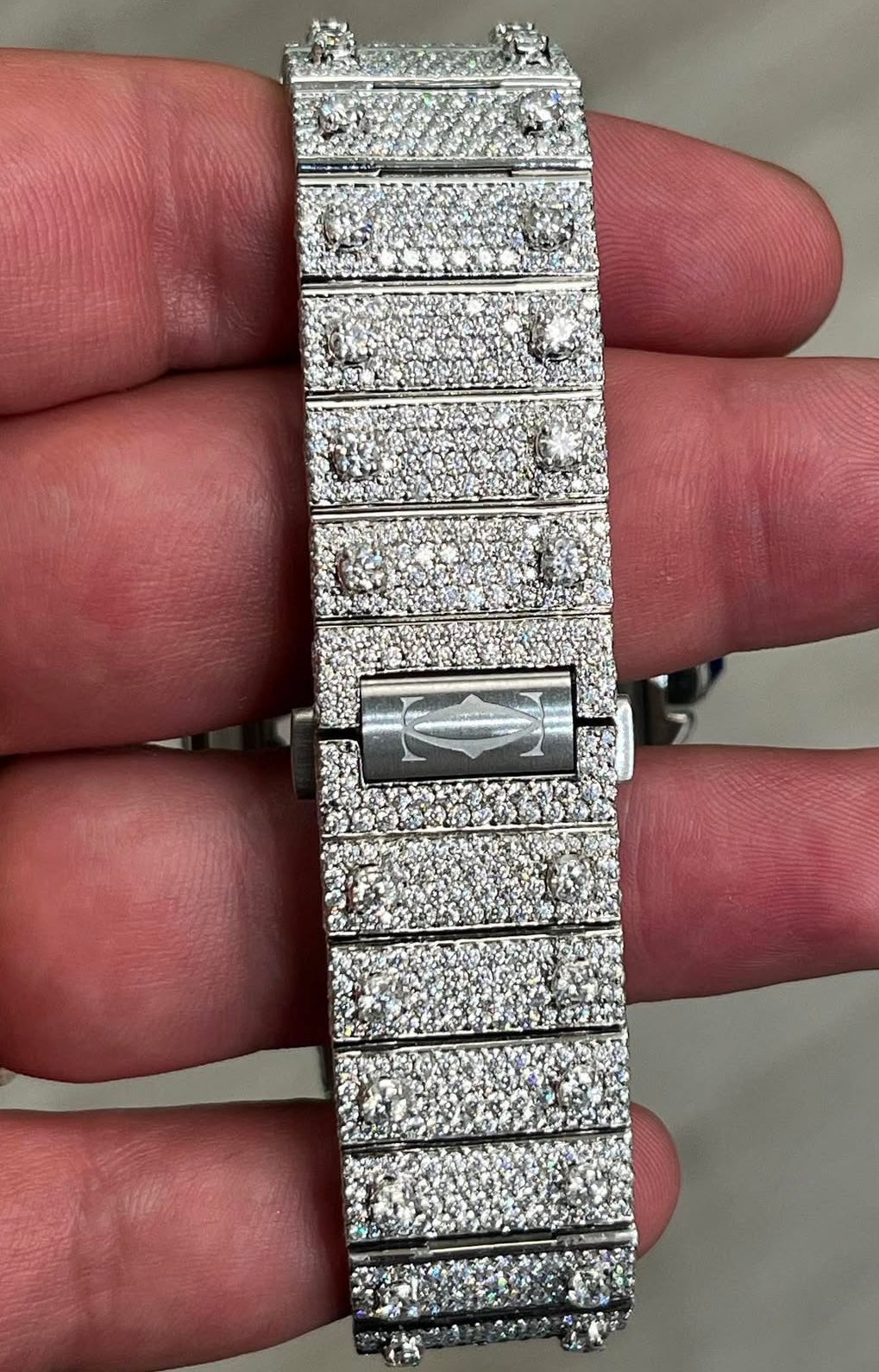 White gold SANTOS DE SKELETON
WATCH